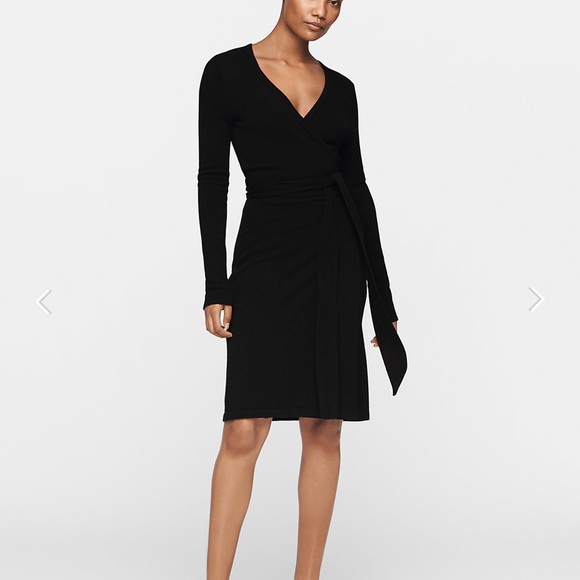 Diane Von Furstenberg Black Wrap Dress - Picture 1 of 10
